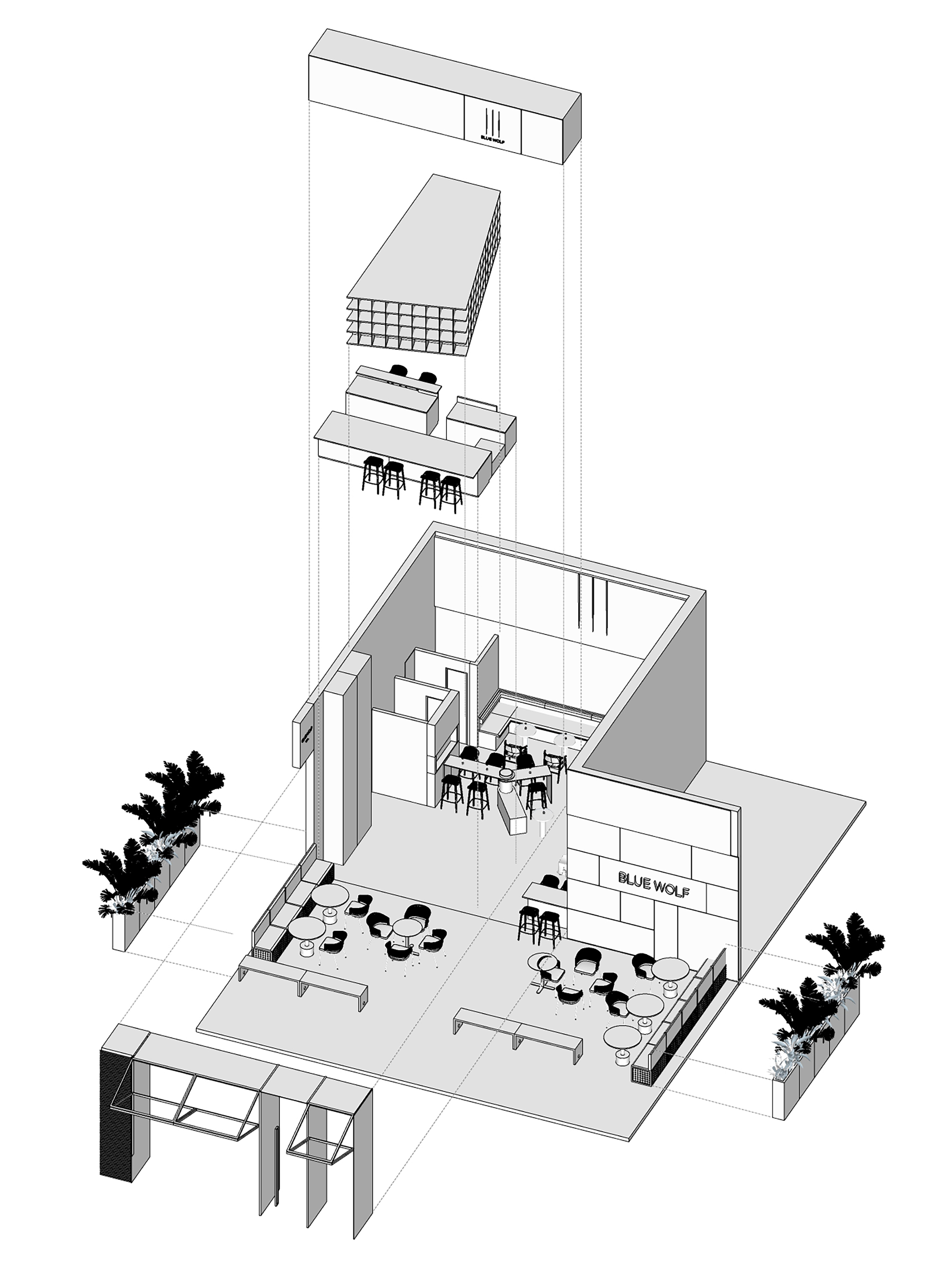 Bule wolf咖啡店模型-爆炸图.jpg